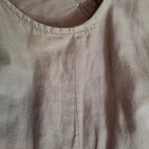 Pin Tuck Smock Dress Size M Cotton Batiste Lined Sleeveless Embroidered Light - Picture 15 of 15